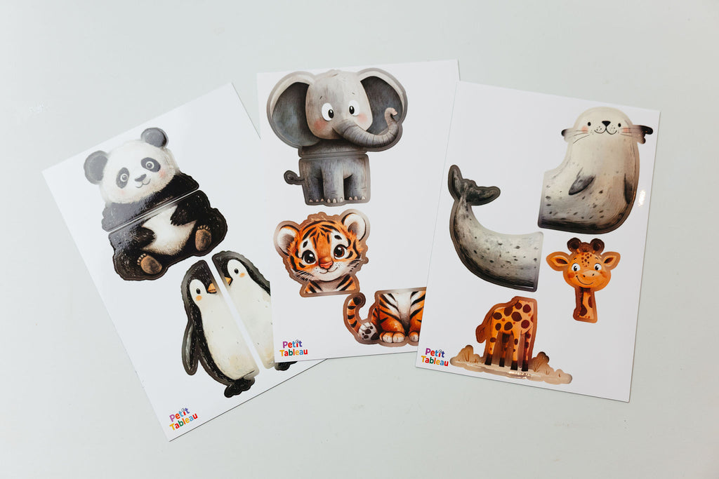Petit Tableau - Magnet set for kids - Animal puzzle