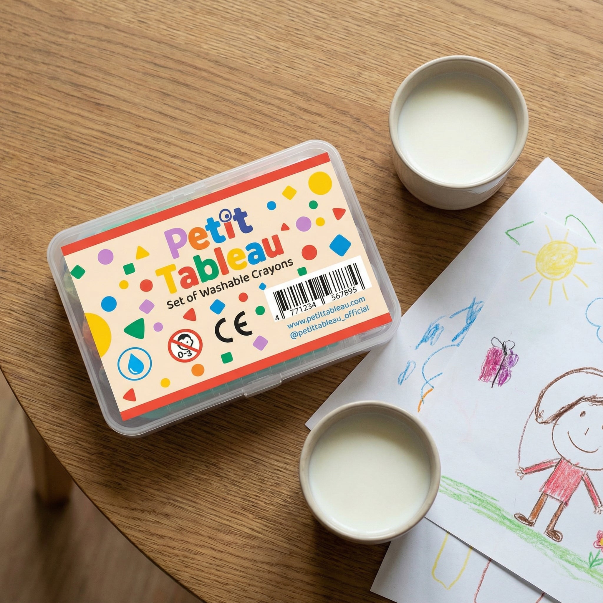 Spin-on, washable crayons (5 pcs.)