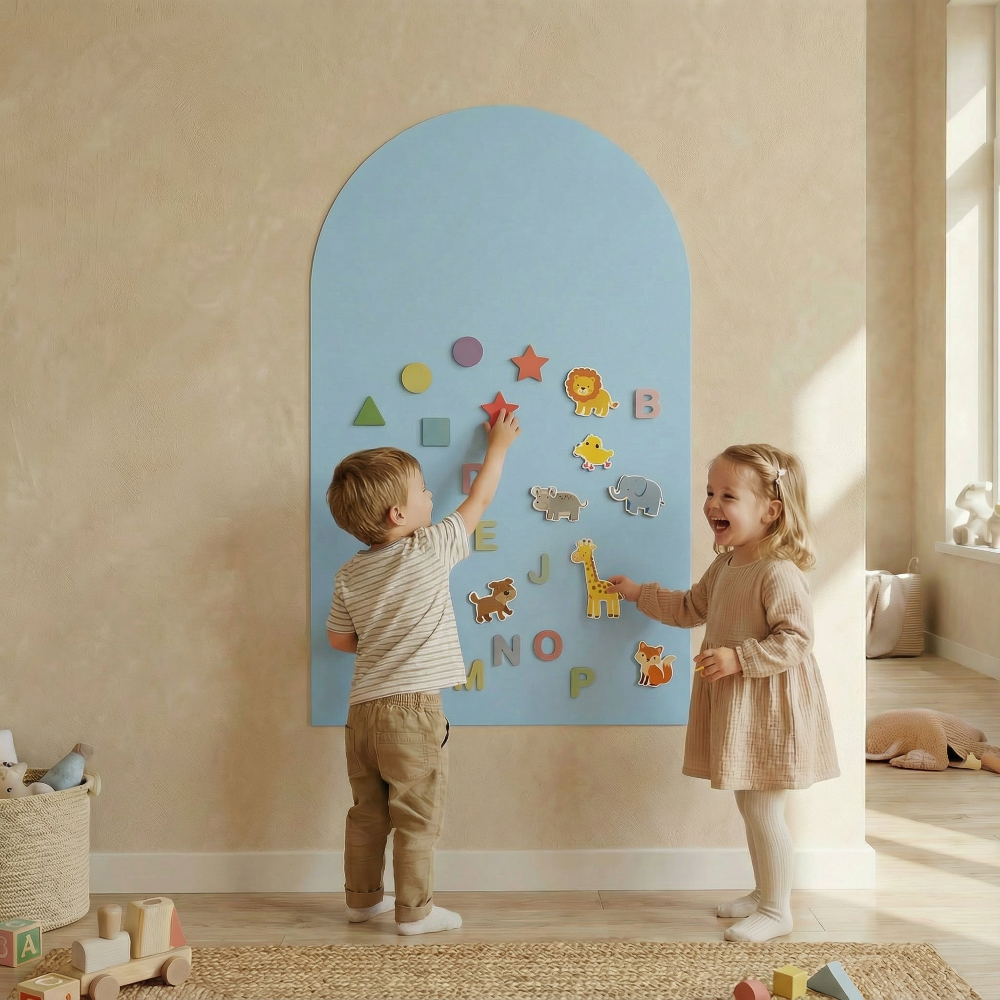 Magnetic board for children - Arche - Light Blue