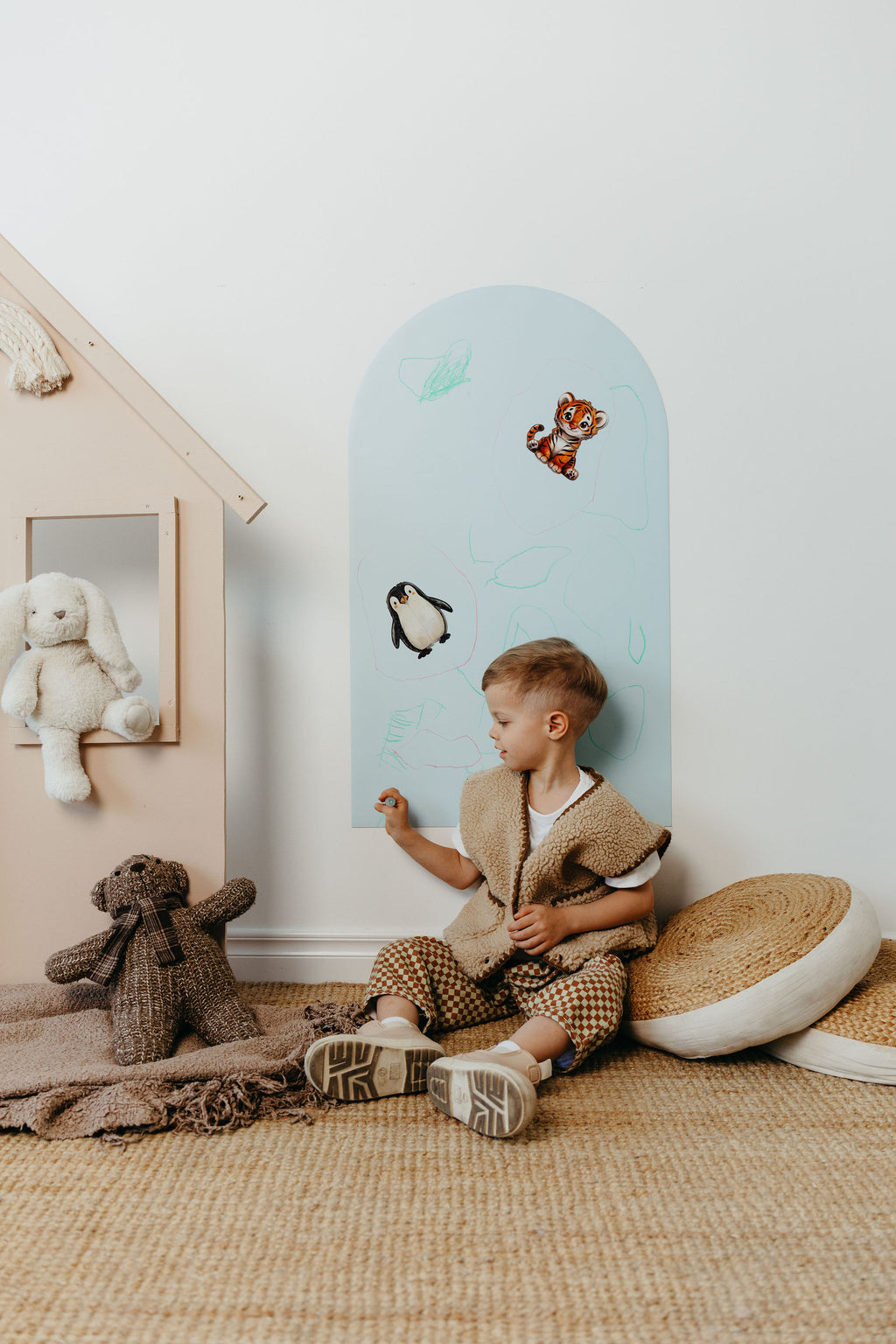 Magnetic board for children - Arche - Light Blue