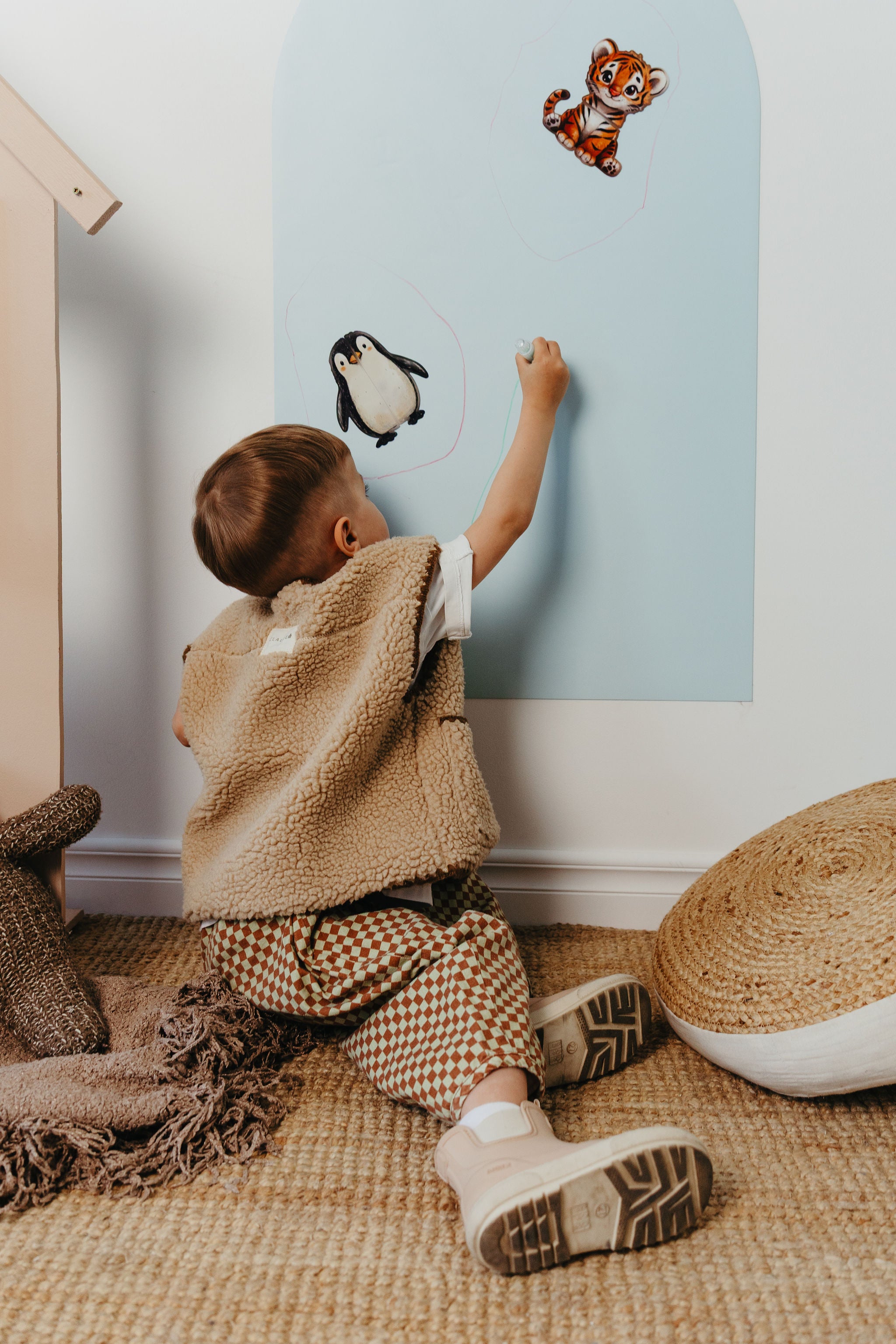 Magnetic board for children - Arche - Light Blue