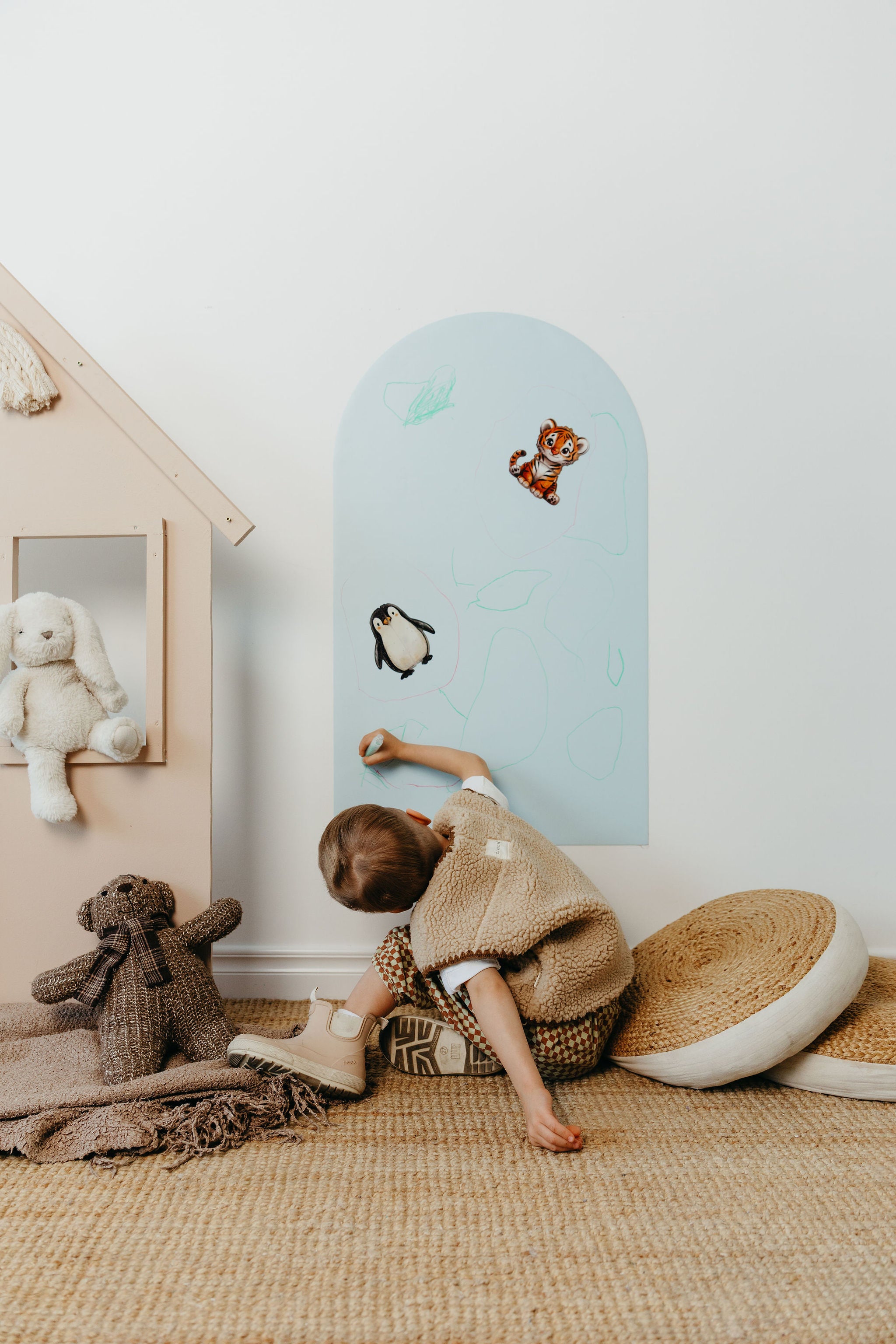 Magnetic board for children - Arche - Light Blue