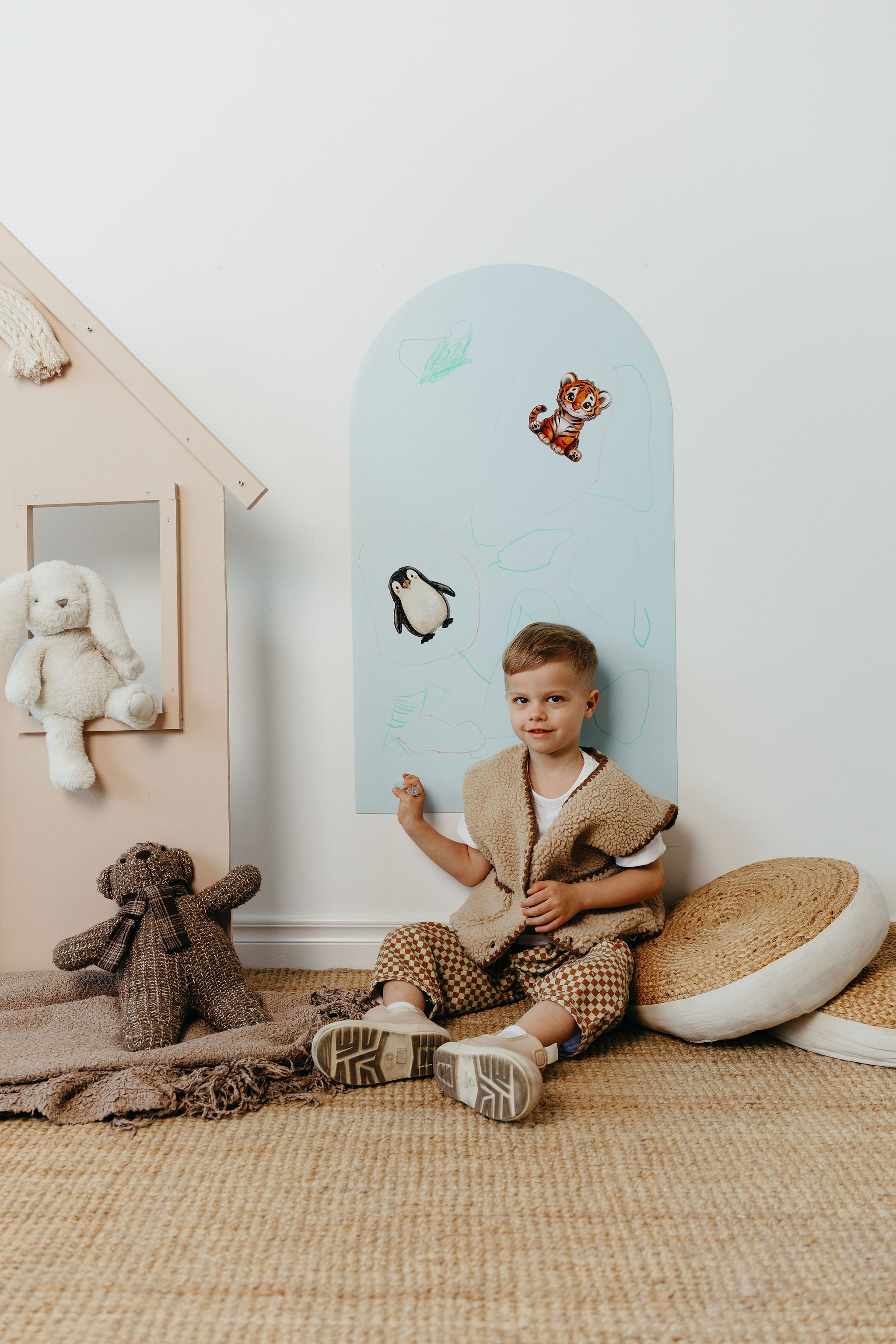 Magnetic board for children - Arche - Light Blue