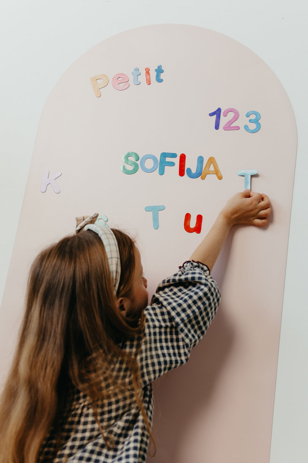 Magnetic board for children - Arche - Light pink