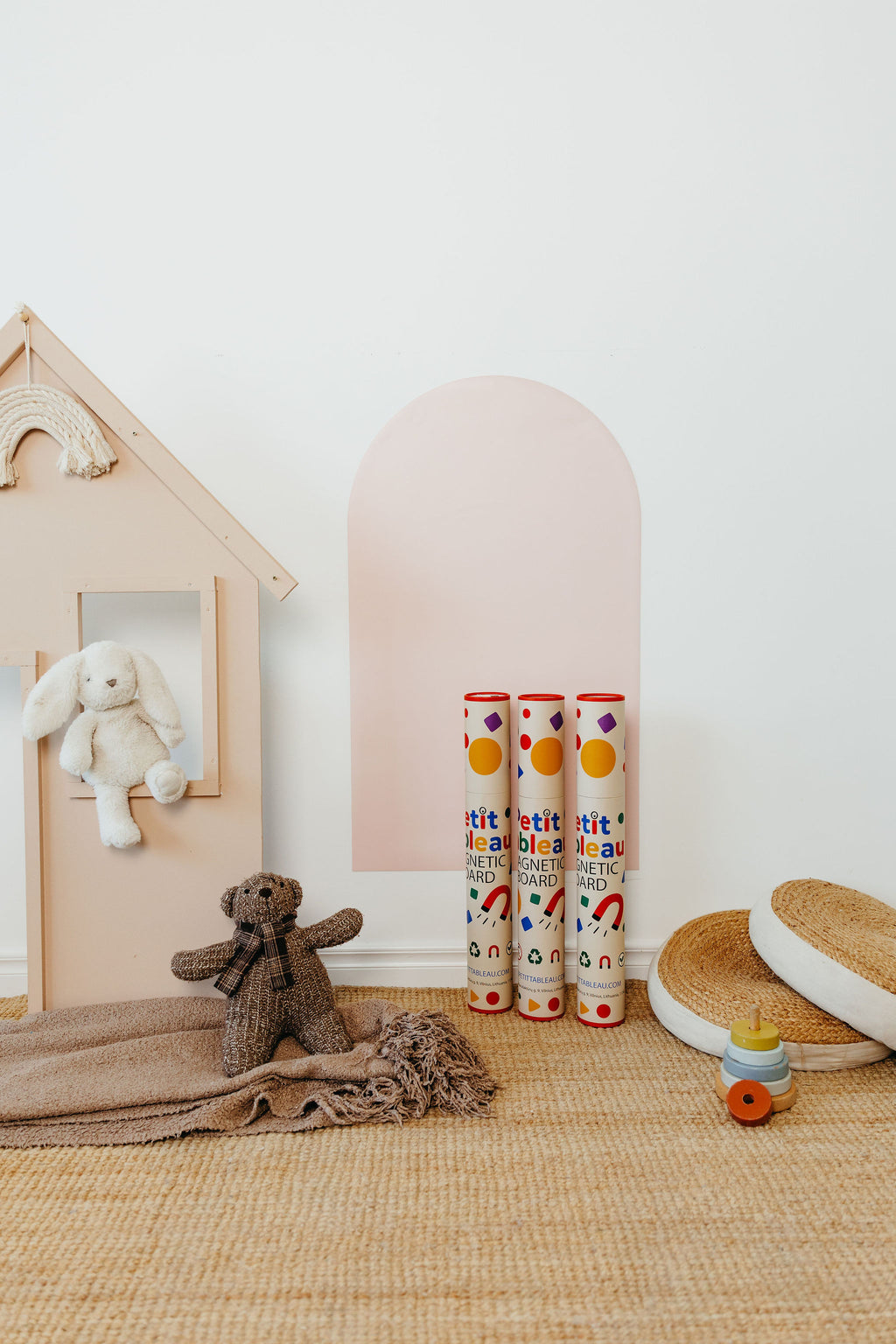 Magnetic board for children - Arche - Light pink