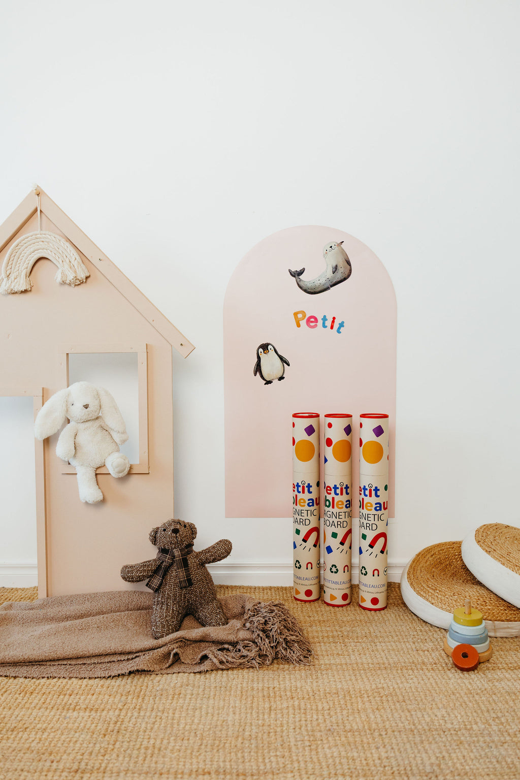 Magnetic board for children - Arche - Light pink