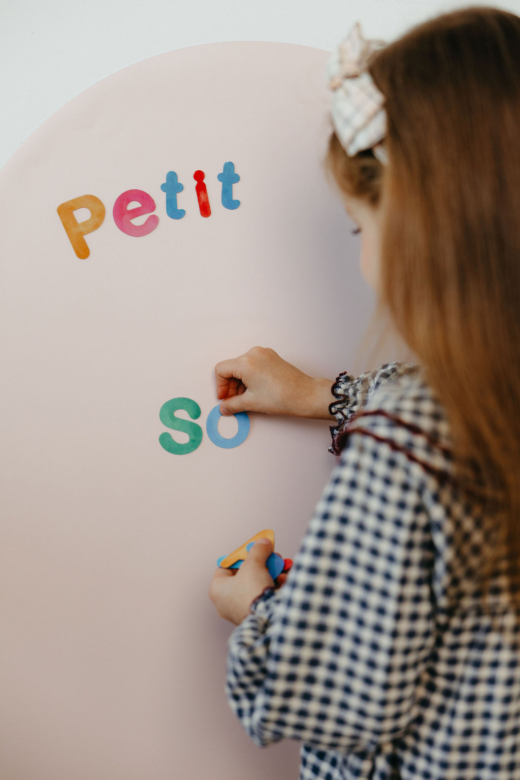Magnetic board for children - Arche - Light pink