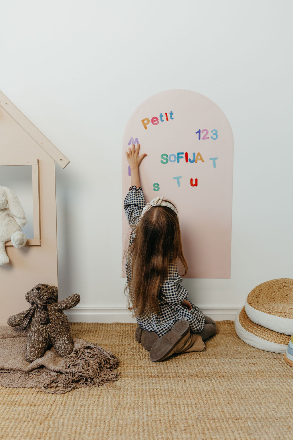 Magnetic board for children - Arche - Light pink