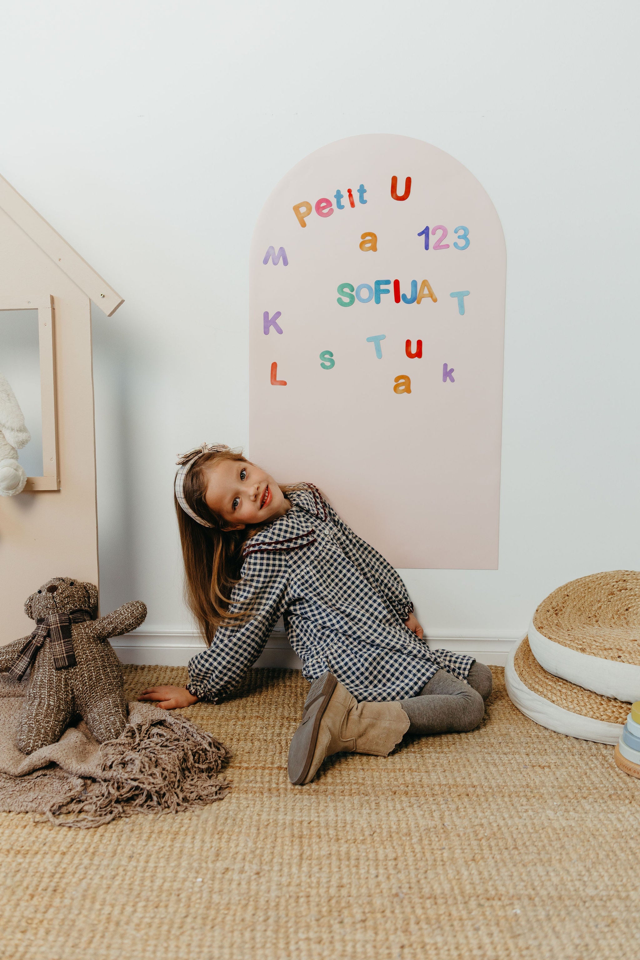 Magnetic board for children - Arche - Light pink