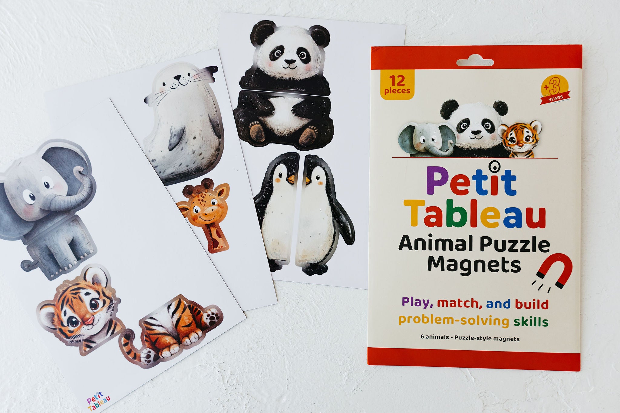 Petit Tableau - Magnet set for kids - Animal puzzle